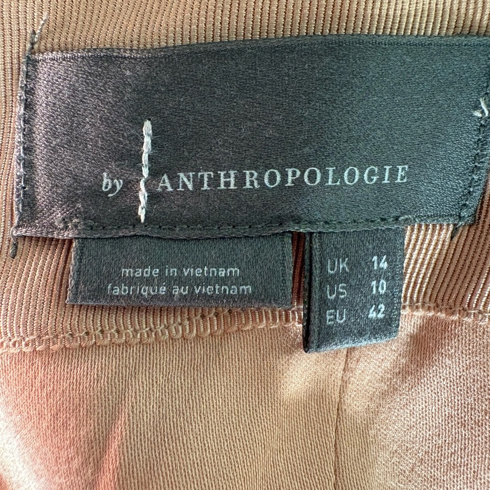 Anthropologie Black and Blush One-Shoulder Tulle Dress - Picture 9 of 11